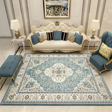 Европейский дворцовый ковер для гостиной, спальни, ковер, скандинавский персидский ретро синий ковер, большая гостиная Холл, напольный коврик, индивидуальный ковер 2024 - купить недорого