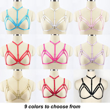 Women 9 colors Body Harness Sexy Lingerie Cage Bra Pole Dance Elastic Bra Harness Cage Harajuku Gothic Top Bondage Harness 2024 - buy cheap