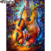 DIAPAI-pintura de diamante 5D DIY "guitarra", bordado de diamantes de imitación cuadrados o redondos, estilo punto de cruz 3D, decoración, A19129, 100% 2024 - compra barato