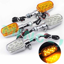 Luces LED intermitentes para motocicleta, lámpara ámbar intermitente, accesorios de motocicleta, modificado, 1 par 2024 - compra barato