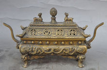 china buddhism bronze dragon beast bird Eight treasures incense burner Censer 2024 - buy cheap