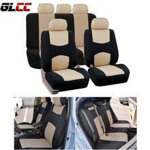 GLCC-fundas de asiento de poliéster para automóviles, Protector de asiento completo de coche, ajuste Universal con pista de neumáticos, accesorios de coche 2024 - compra barato