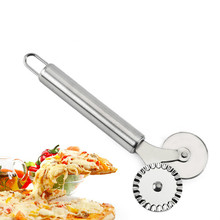 430 de acero inoxidable de doble rodillo para Pizza cúter de utensilios Pizza utensilios para tartas Pizza cortadora multifuncional 3 uds 2024 - compra barato