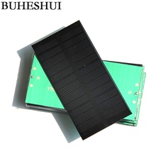 BUHESHUI 6V 1W Solar Cell Monocrystalline Solar Panel Module Solar System DIY Solar Charger For 3.7V 125*63*3MM Free shipping 2024 - buy cheap