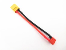 10pcs Male XT60 to Female Deans T plug Silicone Wire 14AWG 10CM Adapter Cable 2024 - buy cheap