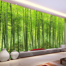 Custom Photo Wallpaper Bamboo Forest Art Wall Painting Living Room TV Background Mural Home Decor Wallpaper Papel De Parede 3D 2024 - buy cheap