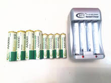 Hi-speed Quick AA AAA Rechargeable Battery BTY Charger +4x AA 800mAh aa3000+4x AAA 1350mAh  1.2V NI-MH Rechargeable Battery BTY 2024 - buy cheap