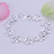 H179  free shipping  bracelet,  free shipping  fashion jewelry Inlaid Plum Flower Bracelet /aygajpna auuajmba silver color 2024 - buy cheap