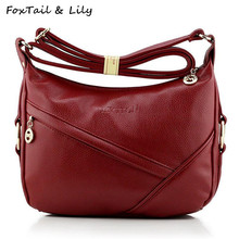 FoxTail & Lily Women Bag High Quality PU Leather Ladies Shoulder Crossbody Bag Women Messenger Bags Fashion Casual Style 2024 - buy cheap