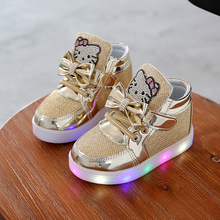 New Children Luminous Shoes Boys Girls Sport Running Shoes Baby Flashing Lights Fashion Sneakers Toddler Little Kid LED Sneakers 2024 - buy cheap
