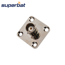 Superbat BNC 4 Hole Panel Mount Jack with Solder Cup Wide Flange for Audio & Video 2024 - buy cheap