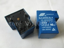 5 шт. 30A 4 Pin Реле питания SLA-24VDC-SL-A 24 В постоянного тока типа PCB высокого качества 2024 - купить недорого