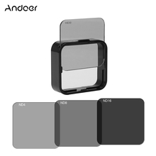 Andoer-Juego de filtro de lente cuadrado ND, Protector (ND2/ND4/ND8/ND16) para GoPro Hero4/3 +/3 w/soporte de marco de montaje 2024 - compra barato