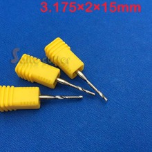 5pcs 3.175*2*15MM AAA Single Flute Cutting Tools, End Mill Bits, Spiral Cutters, Engraving Drill Bits, CNC Router Tools 2024 - buy cheap