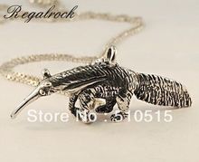 Regalrock Giant Anteater Necklace 3D Malayan Animal Pangolin Pendant Fashion Hot Charm Gift 2024 - buy cheap