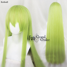 FGO Fate/Grand Order Enkidu-peluca verde para Cosplay, pelo sintético largo y liso para Halloween, 100cm 2024 - compra barato