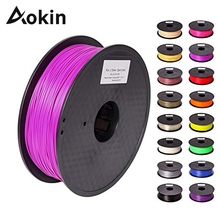 Aokin-filamento PLA para impresora 3D, materiales de impresión coloridos para impresora 3D, bolígrafo extrusor, accesorios de plástico arcoíris, color rojo, 1KG, 1,75mm 2024 - compra barato