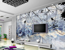 Papel tapiz 3D personalizado, decoración de alce de mármol, para hotel, restaurante, sala de estar, sofá, TV, pared, dormitorio 2024 - compra barato