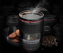 Foto LIFE-Canon de 6. ª generación, taza de café de acero inoxidable, lente creativo, té, 400ml, emulación, tazón taza 2024 - compra barato