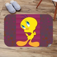 Tapetes de banho tweety pássaro antiderrapante tapete do banheiro camurça tapete de banho lavável tapetes de cozinha personalizado 2024 - compre barato