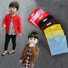 Rebeca de moda versión de Corea para niños y niñas, ropa de abrigo simple para primavera y otoño, Rebeca para bebé, Tops TP042 2024 - compra barato