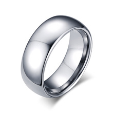 Classic Men Rings Real Tungsten Male Wedding Jewelry Hand Polished High Quality Rose Gold/ Silver Color 2024 - buy cheap