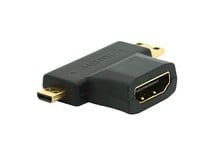 Adaptador de conector macho 3 en 1, 1080p, HDMI hembra A Micro / Mini HDMI, tipo D C, envío gratis 2024 - compra barato