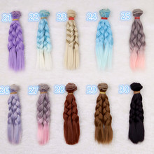 Pelucas de cabello trenzado para muñeca, 1 Uds., 15cm/25cm, para BJD, SD, chole, DIY para muñecas, Rome, color degradado, 1/3, 1/4, 1/6 2024 - compra barato