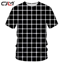 Cjlm plus size 5xl camiseta masculina 3d, zebra, verão, camiseta, xadrez, diamante, moda hip hop 2024 - compre barato