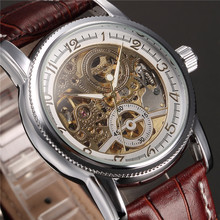 MG. ORKINA-Reloj de pulsera para hombre, accesorio masculino con correa de cuero, mecanismo automático, Erkek Saat 2024 - compra barato