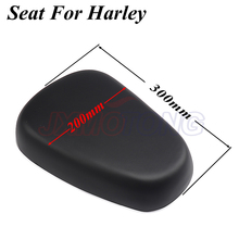 New Passenger Sissy Bar Backrest Cushion Pad For Harley Honda Suzuki Synthetic Leather Motorcycle Seat 2024 - buy cheap