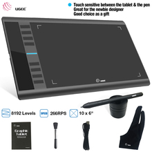 M708v2 UGEE Digital Graphics Tablet M708 Drawing Painting Pad 8192 Level Graphic Tablet with Battery-free Pen Drop Shipping 2024 - buy cheap