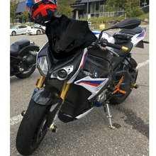 Мотоцикл двойной пузырь лобовое стекло ветровое стекло экран для 2014 2015 2016 2017 2018 BMW S1000R S 1000R 1000 R черный Иридий 17 18 2024 - купить недорого