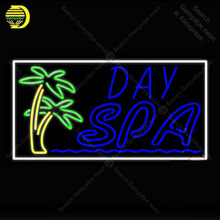 Neon Sign Day Spa With Palm Trees Neon Light for Store Display Neon Bulbs Decorative Arcade Custom Affiche Neon Advertise 2024 - buy cheap