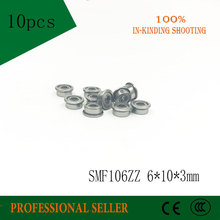 10pcs/lot SMF106ZZ smf106 zz F676ZZ LF1060ZZ 6*10*11.2*3*0.6 mm flange ball bearing 2024 - buy cheap