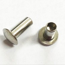 100pcs /lot High Quality M3*7 Truss Head Half Hollow Rivet Steel With Nickel 2024 - buy cheap