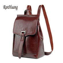 RanHuang Women Genuine Leather Backpack Fashion Travel Backpack Shoulder School Bags For Teenage Girls mochila feminina A1542 2024 - buy cheap