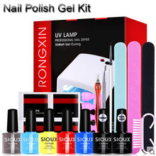 Soak off Nail Polish Gel Kit 36W UV Nail Lamp French Manicure Nails Base Top Coat Nail Art File Buffer Brush Tools 2024 - buy cheap