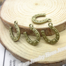 120 piezas dijes Hoof colgante bronce antiguo aleación de Zinc ajuste pulsera collar DIY joyería de Metal 2024 - compra barato