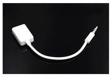 500 шт./лот * 3,5 мм штекер AUX аудио разъем USB 2,0 Женский конвертер кабель Jack аудио OTG 2024 - купить недорого