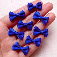100pcs Small Fabric Ribbon Bows,Mini Satin Bow Tie 20mmx12mm/Royal Blue) Hair Clip Jewelry Making Wedding Party Favor Scrapbook 2024 - buy cheap