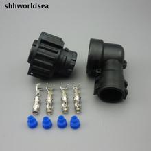 Shhworldsea 50set 4 Pin 1-967325-3 de enchufe del Sensor con vaina para conector de coche de exploración de petróleo de ferrocarril, etc impermeable IP67/69 2024 - compra barato