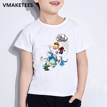 Kids Summer Girls & Boys Tshirt Children Rayman Legends Adventures Game Cartoon Print T-shirt Funny Casual Baby Clothes,HKP5204 2024 - buy cheap