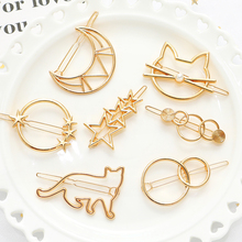 Gold Metal Hairpins Women Girls Hair Clips Pin Barrette Accessories For Hair Women Girls Hairclip Hairgrip Headdress Headwear 2024 - buy cheap