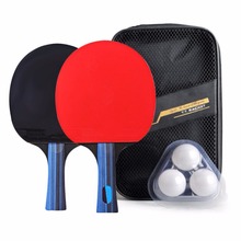 Raqueta de tenis de mesa profesional de fibra de carbono, doble cara, raqueta de Ping Pong, alta calidad, con bolsa 2024 - compra barato