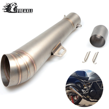 36MM-51MMUniversal Motorcycle Abrasive exhaust escape With db killer Modified Scooter Exhaust Pipe Muffle For YAMAHA BMW Suzuki 2024 - buy cheap