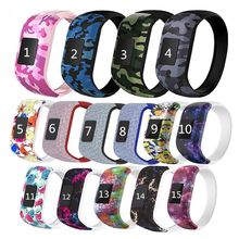 Colorido pulseira de silicone sem fivela relógio banda pulseira pulseira esportes substituição para garmin vivofit jr/vivofit jr2/vivofit 3 2024 - compre barato