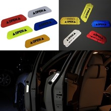 4Pcs Car Door Stickers Universal Auto Car Door Open Sticker Warning Reflective Tape Safety Warning Decal Safety Mark Stickers 2024 - buy cheap