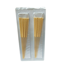 20 pcs huanqiu Gold-plated Acupuncture Needle acupunture therapy needles 0.25/30/35/50/60mm 2024 - buy cheap