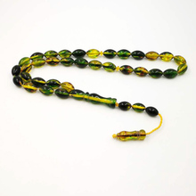 Мужские мусульманские четки браслет ювелирные изделия tasbih Смола Tasbih 33 Зеленые Бусины подарок для ИД 2024 - купить недорого